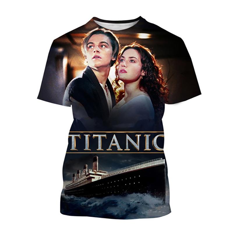 Titanic Movie 3D Printed T-Shirts Men Women Casual Fashion Streetwear Oversized Short Sleeve T Shirt Male Tees Tops Man Clothing