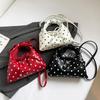 Yogodlns Women's Versatile Bag Retro Leather Shoulder Bag Bow Tie Crossbody Bag Polka Dot Small Hobo Handbag For Everyday Use