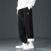 Plus Velvet Pants Men's Winter Warmth Thickened Lamb Fleece Sweatpants Loose Autumn and Winter Style Drawstring Sports and Leisure Trousers