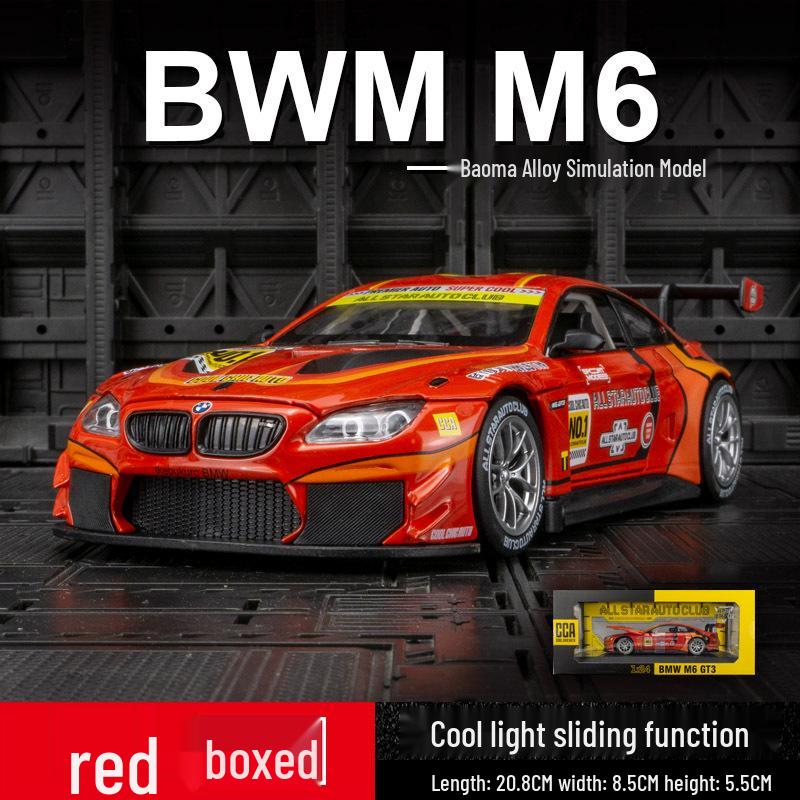 

Caipo M6 GT3 Alloy Sports Car Model with Lights & Steering Toy
