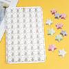 60-Cavity Star Shape Silicone Mold Fondant Chocolate Mould DIY Cake Dessert Mould Kitchen Baking DIY Supplies Nonstick
