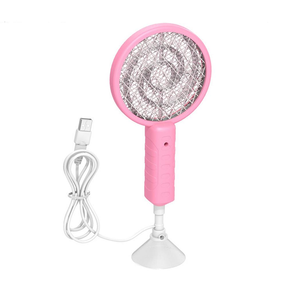 Electric Mosquito Swatter Multi-Functional Ultraviolet Automatic Mosquito Lamp Home Outdoor Camping Mosquito Repellent розовый