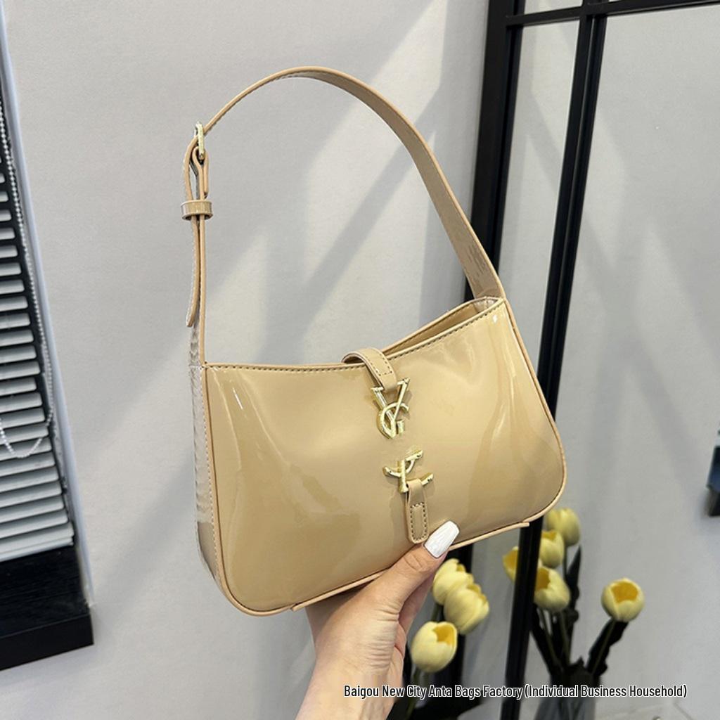 2025 Geantă de umăr de nișă versatilă de culoare solidă exclusivă pentru femei