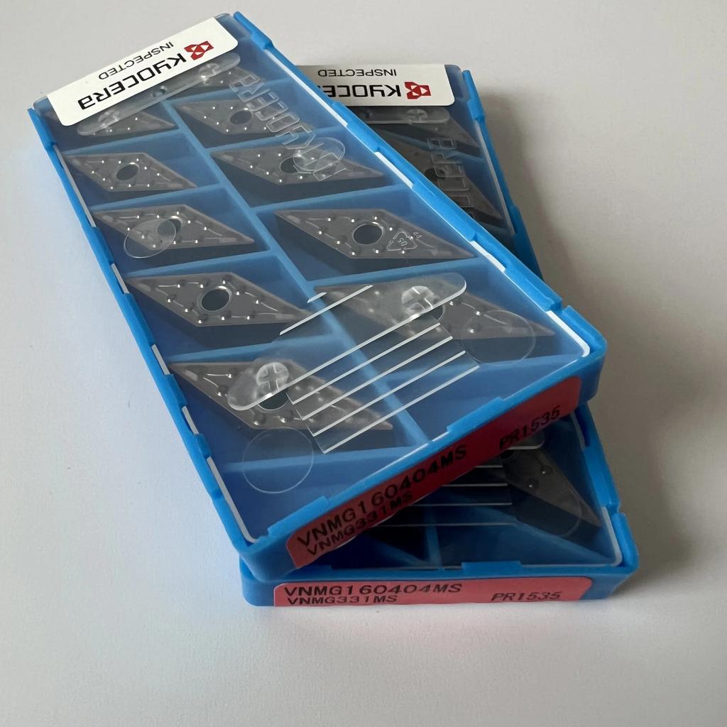 Original / VNMG160404MS PR1535 /  Industrial indexable Carbide Inserts 10 Pcs