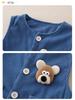 Corduroy Baby Romper: Warm Sleeveless Harem Pants for Boys - Early Winter/Autumn Style