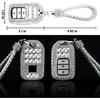 Car Key Shell Fob Key Cover with Bling Rhinestones For Honda Civic Accord CRV HRV