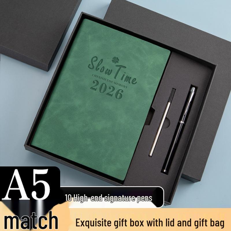 2026 A5 Daily Planner: Student & Office Diary, Customizable Souvenir Notebook