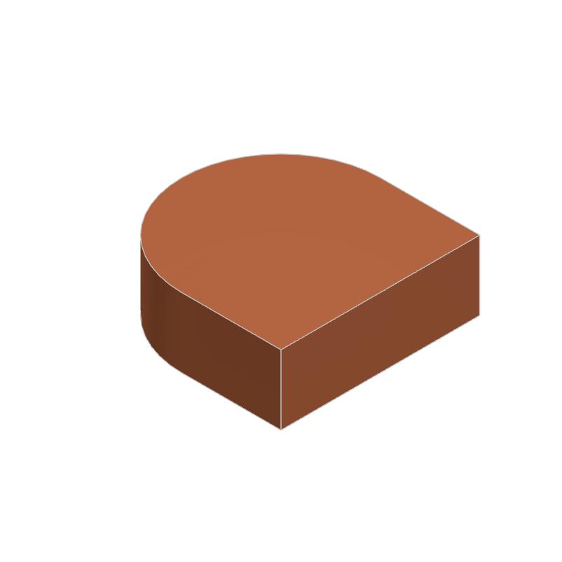 10PCS 24246 Tile Round 1x1 Half Circle Block Moc Compatible with Brick DIY Children's Toy Assembly Part