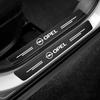 Prahové lišty do auta proti poškrábání z uhlíkových vláken Ochranná nálepka pro Opel Corsa D Astra Insignia Mokka Adam Combo OPC Vectra H G J