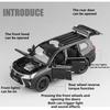 1:32 Scale LX570 X3M Car Model Toy Doors Opened Sound Light Models Pull Back Alloy Diecast Vehicle for Enthusiasts Surprise