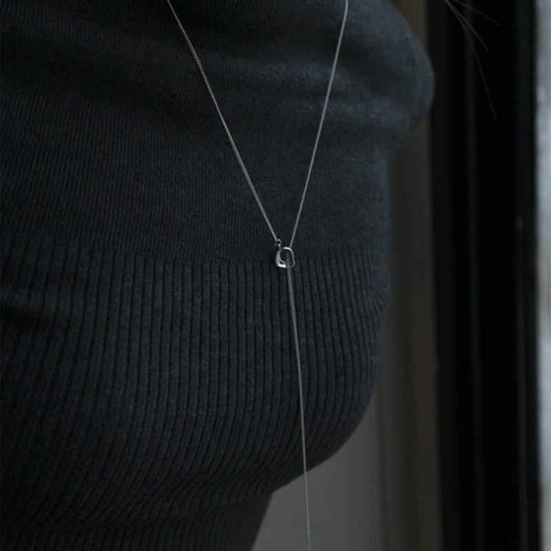 OURPIERRE HEART DROP NECKLACE