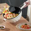4.5L Multi‑Function Electric Wok With Steamer Non‑Stick Suspended Inner Pot Mechanical Control Electric Cooking Pot For Steam Fry Boil