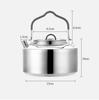 316 Stainless Steel Outdoor Camping Kettle for Tea Making