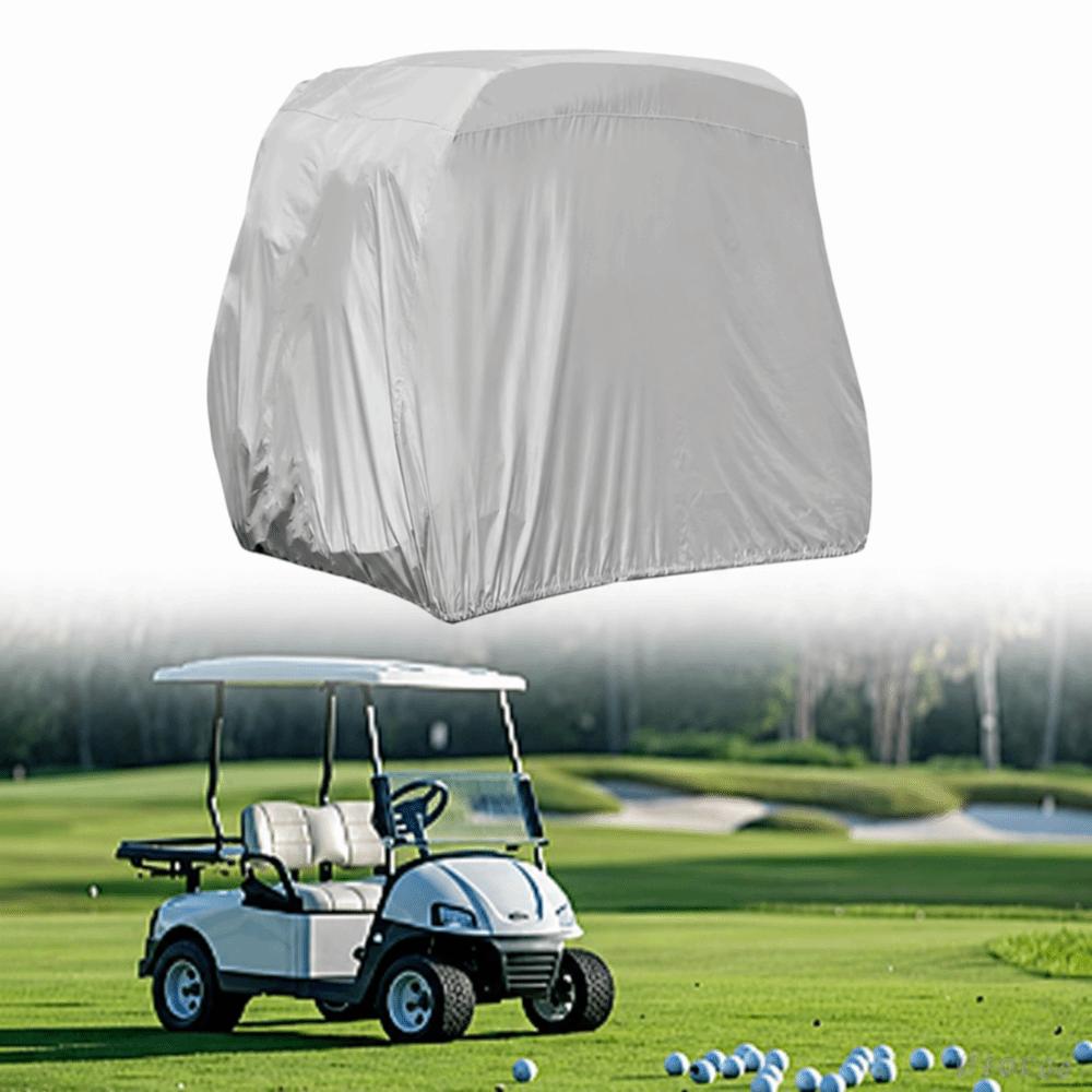UV Resistant Golf Cart Cover Dust Proof Outdoor Vehicle Cover Sightseeing Car Cover  All-Season Use