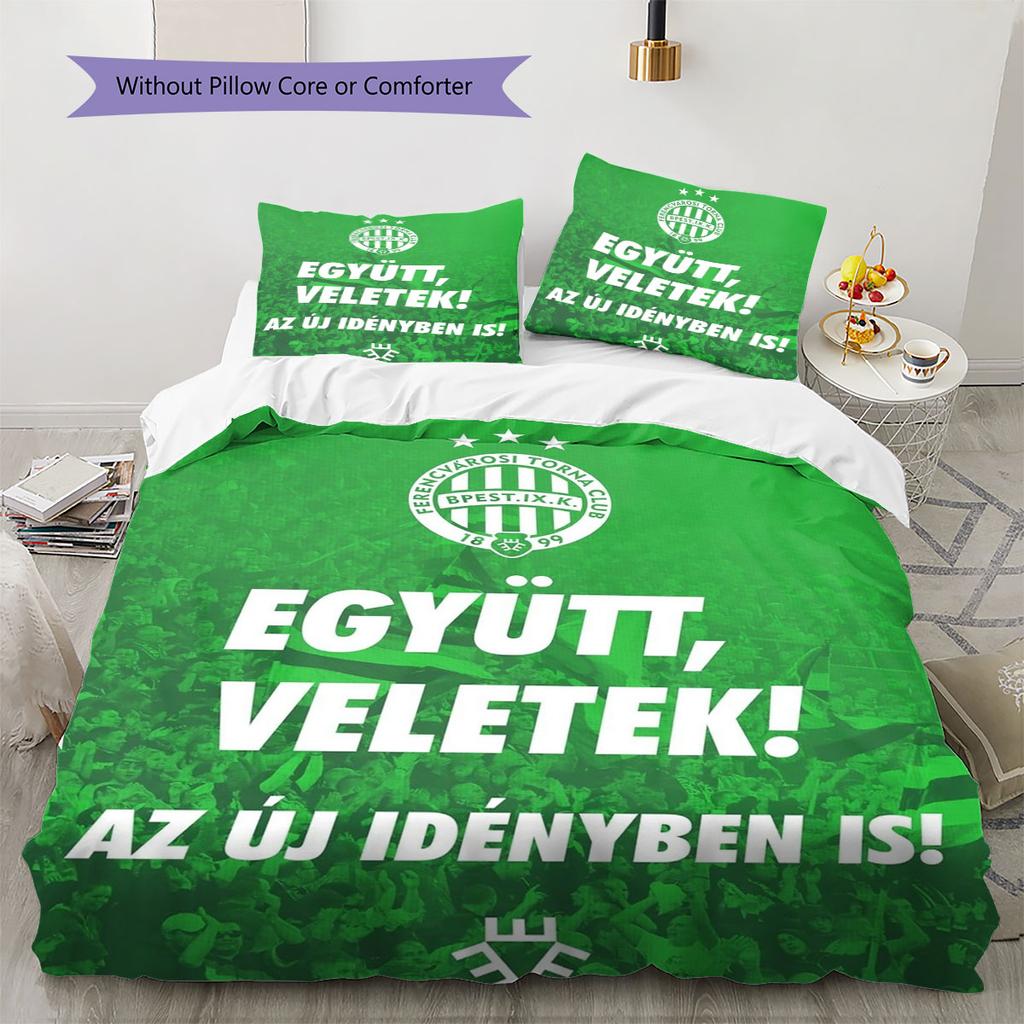 FTC Logo Pattern Bedding,Quilt Set Quilt Cover Pillowcase Home Birthday Gift(1 * Duvet Cover + 2 * Pillowcase, Without Core)