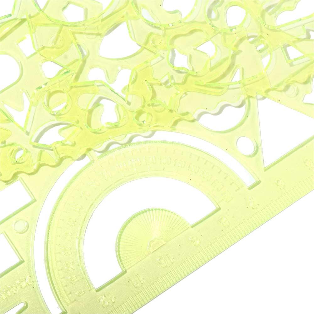 DIY Puzzle Drawing Ruler Drafting Supplies Mathematical Geometry Wavy Line Ruler Template Rulers