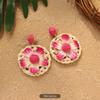 Handmade flower stud earrings - Bohemian style ear rings accessory