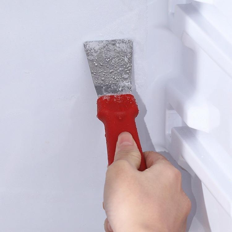 Oil Fume Shovel Straight Head Stainless Steel Pot Bottom Small Spatula Kitchen Tool De-icing Shovel Multi-functional Scraper Oil Cleaning Shovel ARI