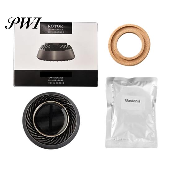 Solar Car Air Freshener Automatic Rotatable Long Lasting Fragrance Space-saving Device Purifying Auto Aromatherapy Diffuser Ornament Interior