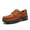 Fashion Men's Casual Leather Shoes High Quality Leather Shoe Outdoor Camping Hiking Shoe Travel Walking Casual Fashion Men Leather Shoes