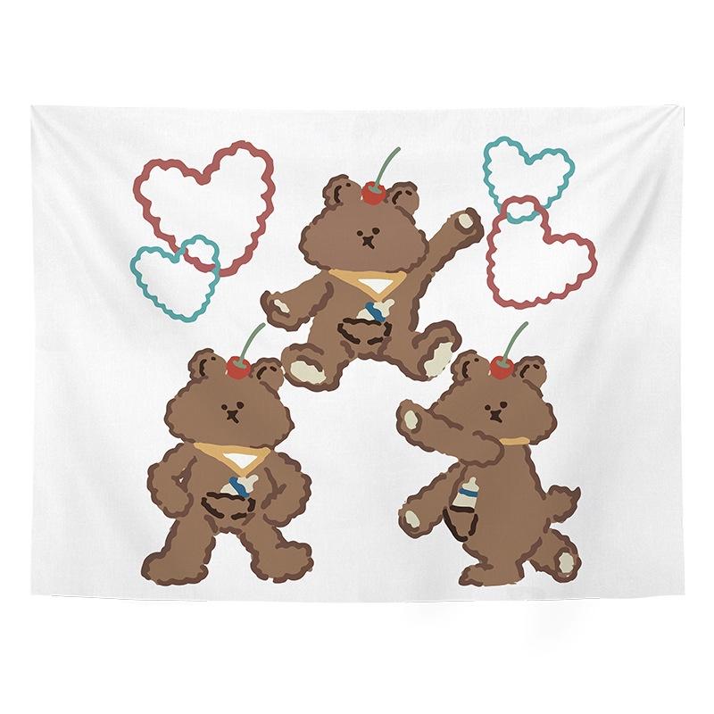 Wandteppich Wandbehang Cartoon Hintergrundtuch Hängendes Tuch Schlafzimmer Raumdekoration Tuch Net Red Foto Wandtuch
