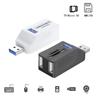 5 in1 Multi Ports USB 3.0 2.0 Hub Expansion Splitter for HDD SSD Connecting Mobile Hard Disk U Disk Camera Keyboard Mouse Multi Ports Adapter