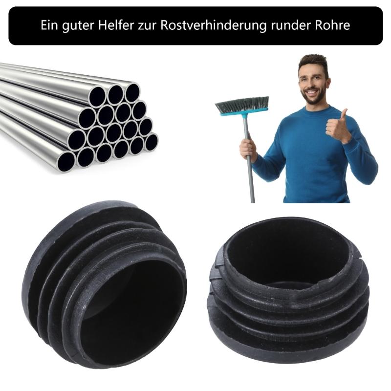 Upgrades Pipe Plugs set Round End Caps set Easy Installs Chair Leg Protectors Pipe End Protections Caps set for Tubing