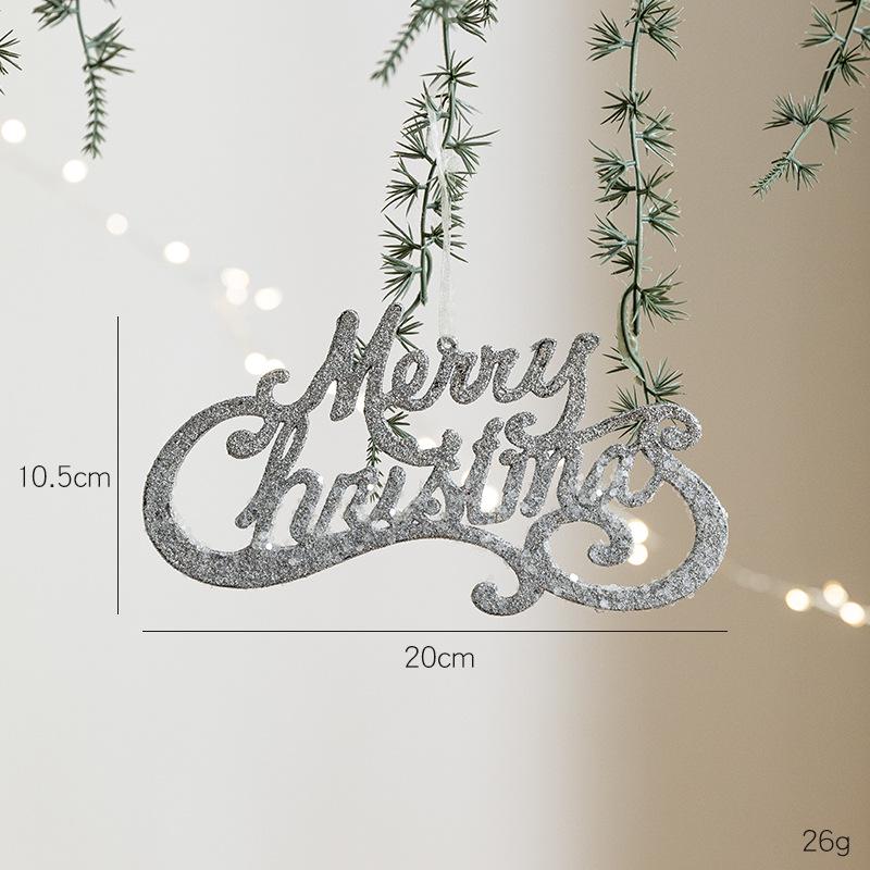 Hot-Selling Merry Christmas Letter Pendant Wreath - Creative DIY Tree Ornament