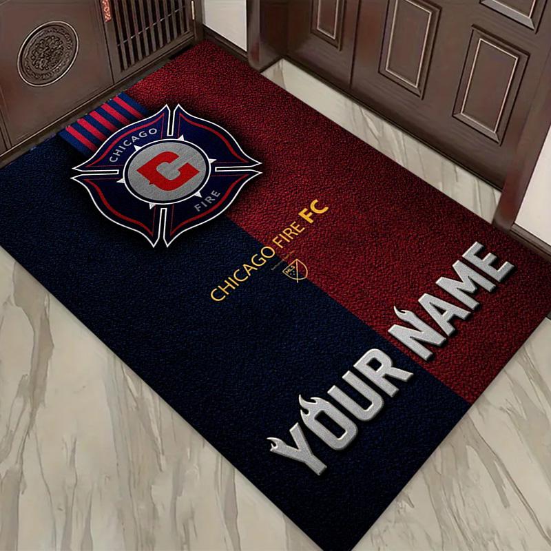 Name Custom Chicago Fire Carpet Rug for Living Room Bedroom Home Sofa Decoration,Kids play Non-slip Floor Mat