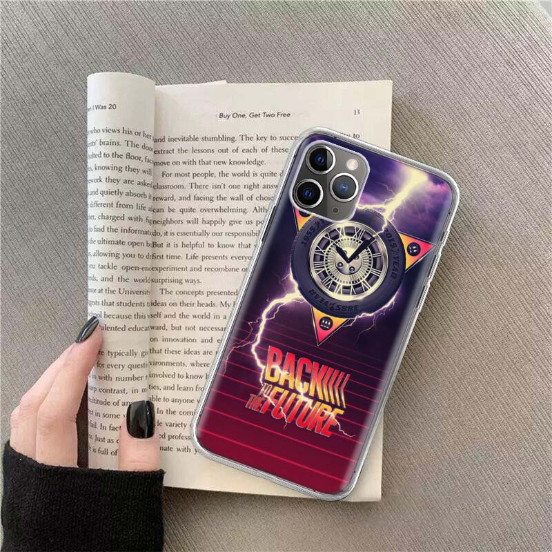 Back To The Future License Phone For Apple Iphone 12 13 Mini 15 Pro Max 11 Pro 14 Plus 16 Pro Max 16E Case Shell Cover Clear TP