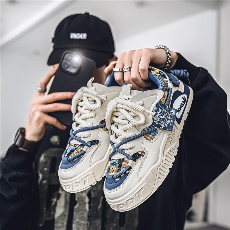 Men's Shoes Fashion Sneakers Comfortable Platform Breathable Shoes Outdoor Casual Street Trend Skateboard Designer Shoes