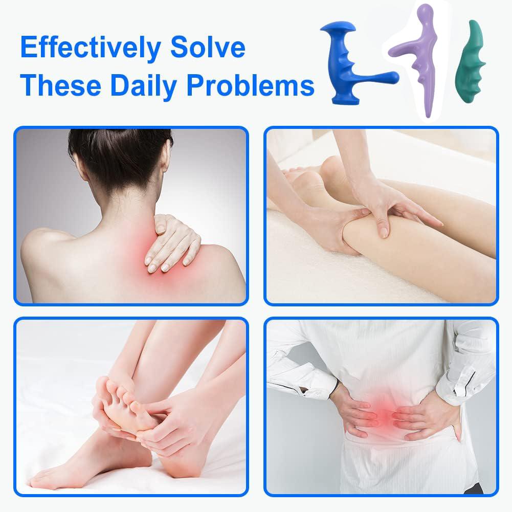 Manual Trigger Point Massage Tool Handheld Acupuncture Points Massager for Full Body Deep Tissue Massage Waist Neck Foot Relief