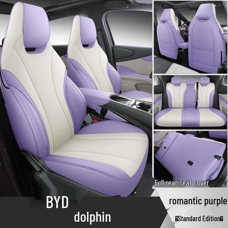 BYD Dolphin Car Seat Cover - Full Wrap, Leather, All-Season Universal Fit