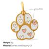 Cross-Border Cartoon Dog Paw Print Ornaments - Colorful Decorative DIY Accessories