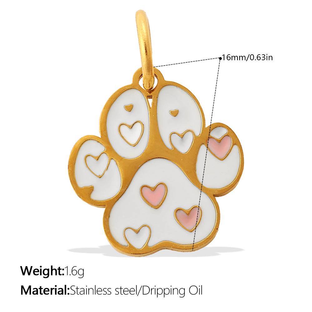 Cross-Border Cartoon Dog Paw Print Ornaments - Colorful Decorative DIY Accessories