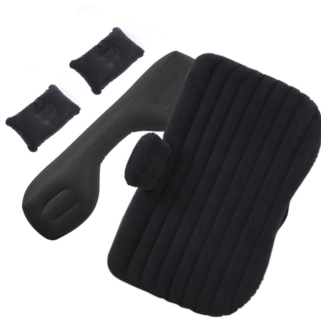 Car Air Mattress Portable Inflatable Travel Bed Flocking Sleeping Pad for Camping SUV RV Truck