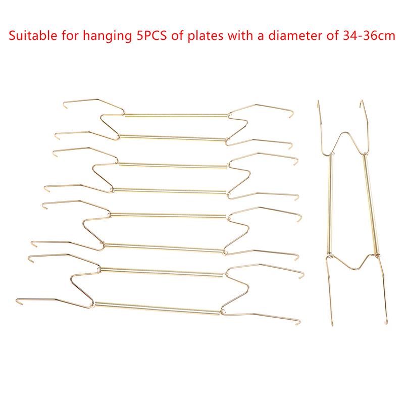5 Buc Hanger pentru Plăci de Afișaj de Perete Tip W Suport cu Arc Cârlig Invizibil Pentru Agățarea Farfurii Decorative Lucrări de Artă Afișaj de Perete