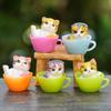 Katze Tasse Sammlerstück PVC Blind Box Spielzeug Kreative Deko für Kinder- und Erwachsenenbereiche