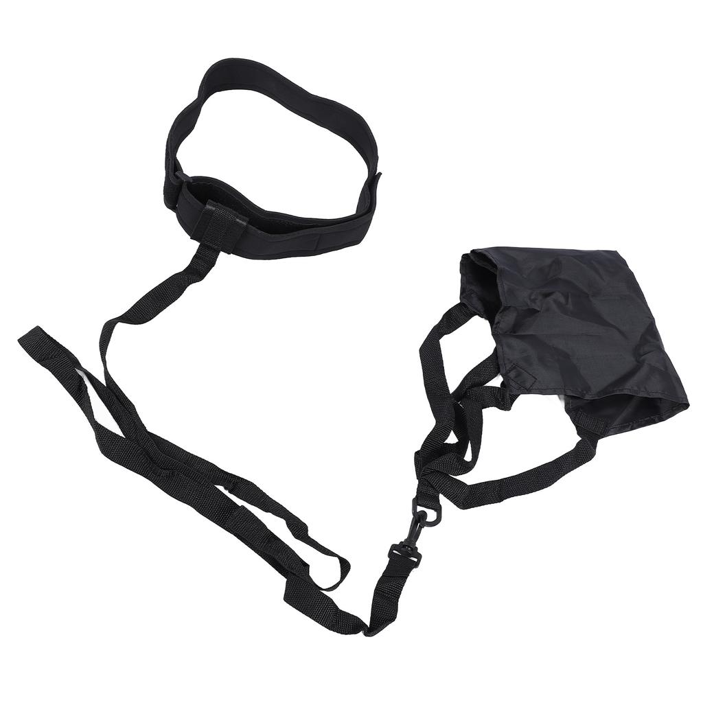 Swim Parachute Resistance Belt Set Nylon PP Anti Loosening Buckle Swimming Parachute Resistance