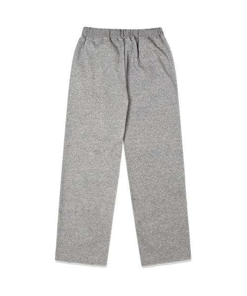 NTET [Fleece Lined] Graffiti Drawing Logo Wide Pants Gray