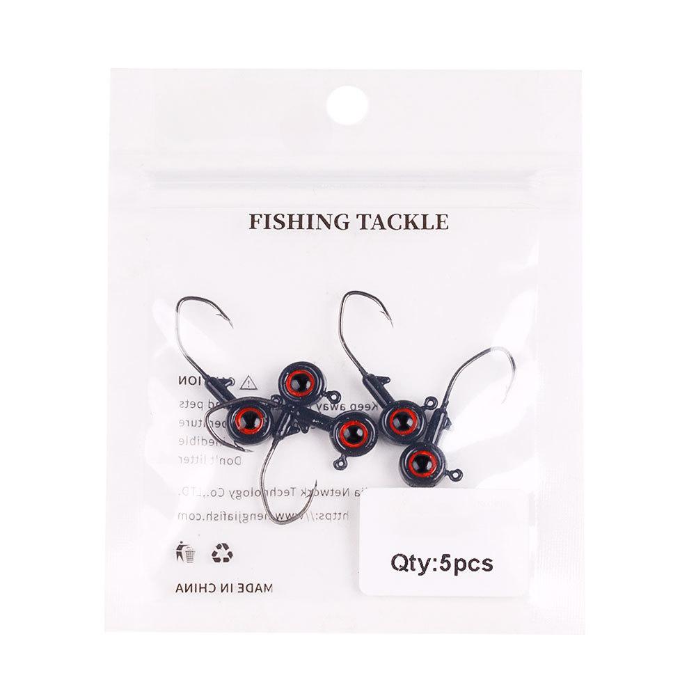Olecranon Jig Hook Big Eyes New Fishhook Wholesale New Henjia Fishing Gear Set Combination Jig Hook Micro Item Small Hook