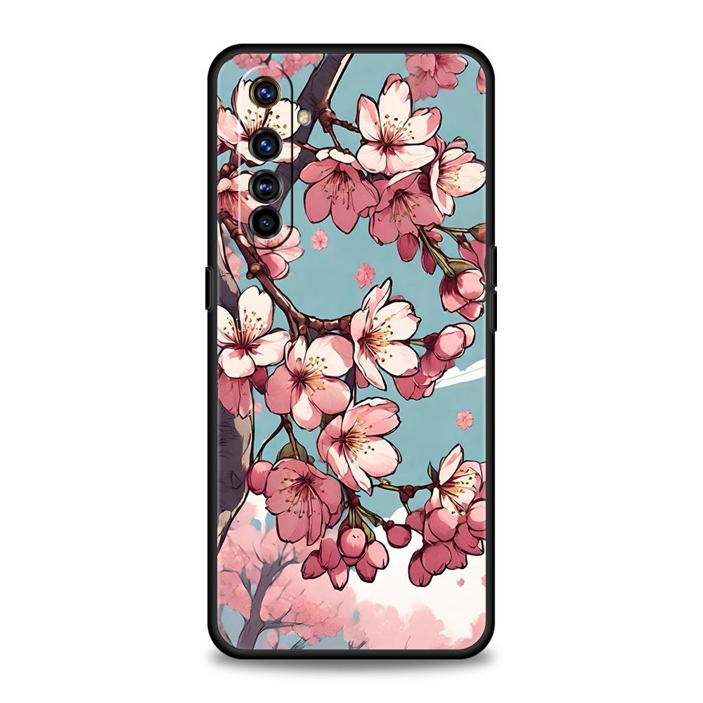 

Чехол для телефона Realme 12 11 10 9 8 5G 7 6 GT5 GT3 GT2 Pro Plus C21 C11 C25 C35 Realme GT Neo 2 3 3T 5 Чехол Дерево Сакуры Realme 11 Pro