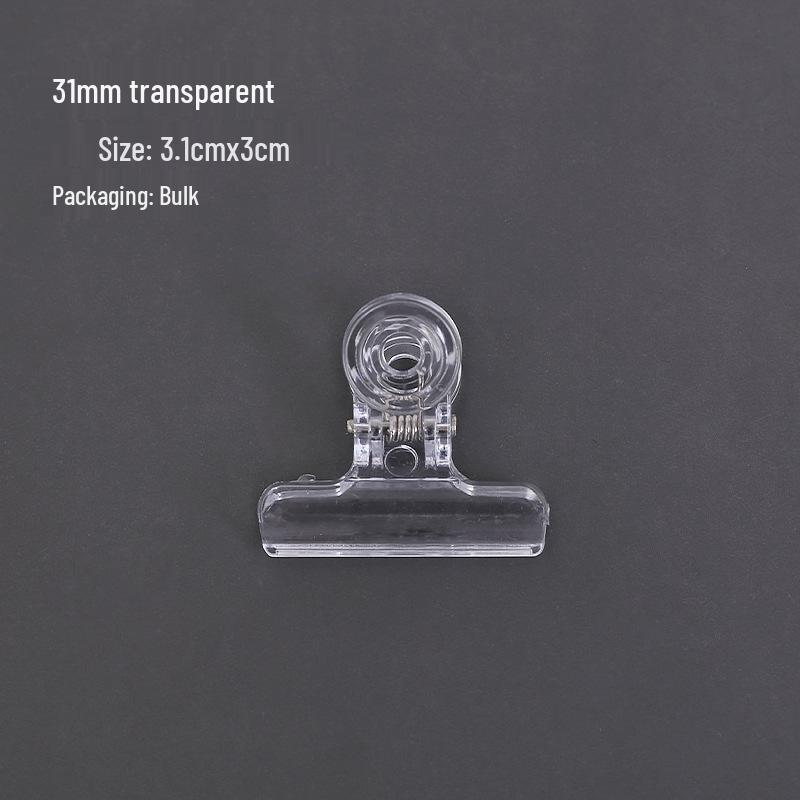 Large White Transparent Long Tail Multi-Functional Stationery Clips