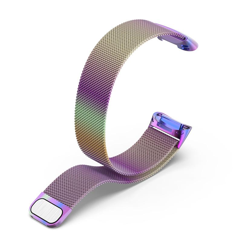 

Milanese Stainless Steel Fine Mesh Smart Watch Band Strap for Fitbit Charge 6/5 Multi-color