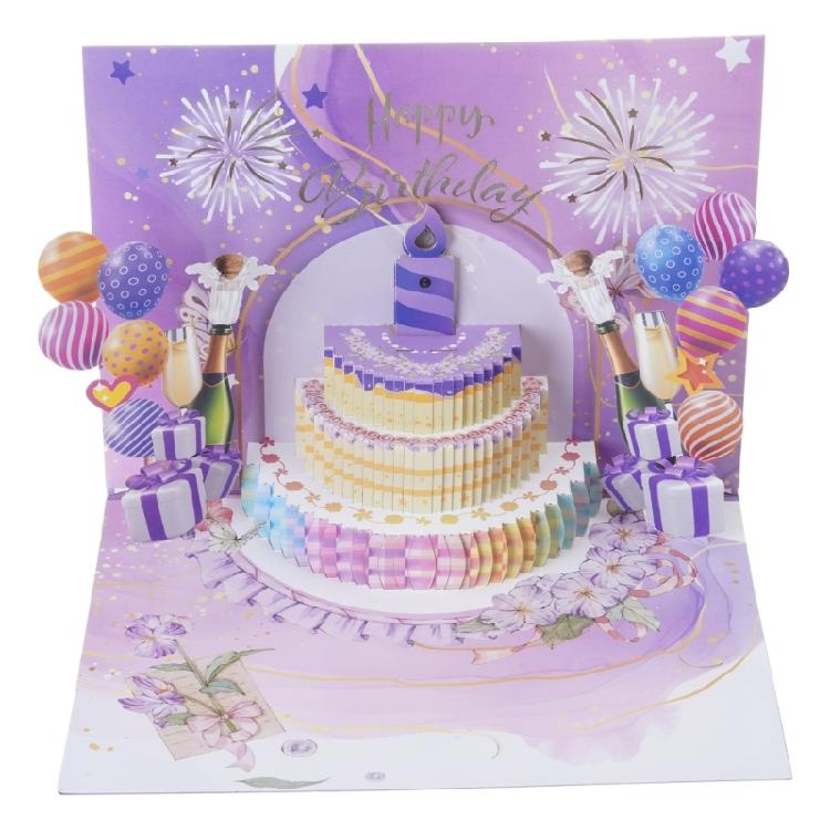 Musical Birthday Greeting Card with Light and Music Happy Birthday Card Greeting Cards for Women Men Kid Friend Birthday