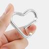 Colorful Heart-Shaped Backpack Keychain with Aluminum Snap Hook - Outdoor Small Carabiner