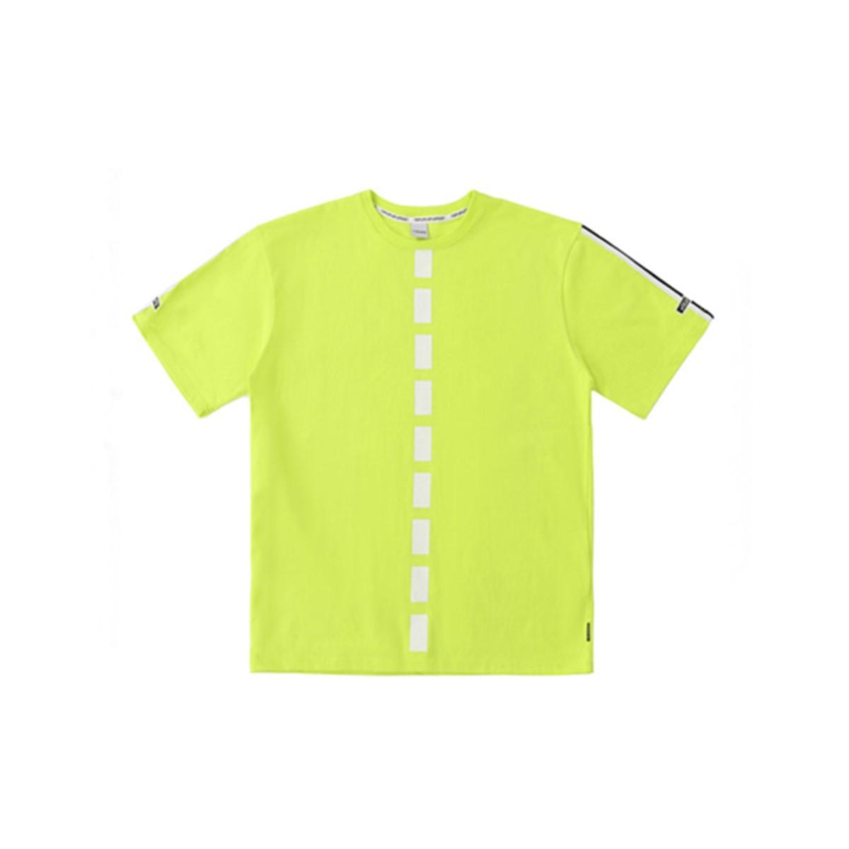 Vibrate Wavy Back Logo T-Shirt Green/L