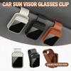 Interior Storage Clip Universal Car Sun Visor Sunglasses Clip Holder Stable Glasses Hanger Card Ticket Organizer Car Accessories