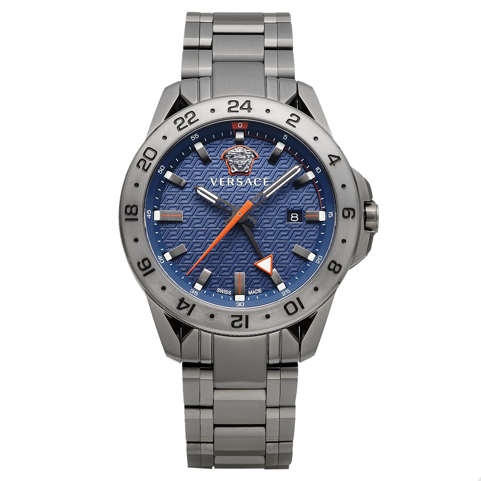 

Годинник SPORT TECH GMT Blue Dial Quartz Daily Waterproof Sapphire Glass VE2W00422 Black [Versace] 47,5 мм для чоловіків [Елемент] синій