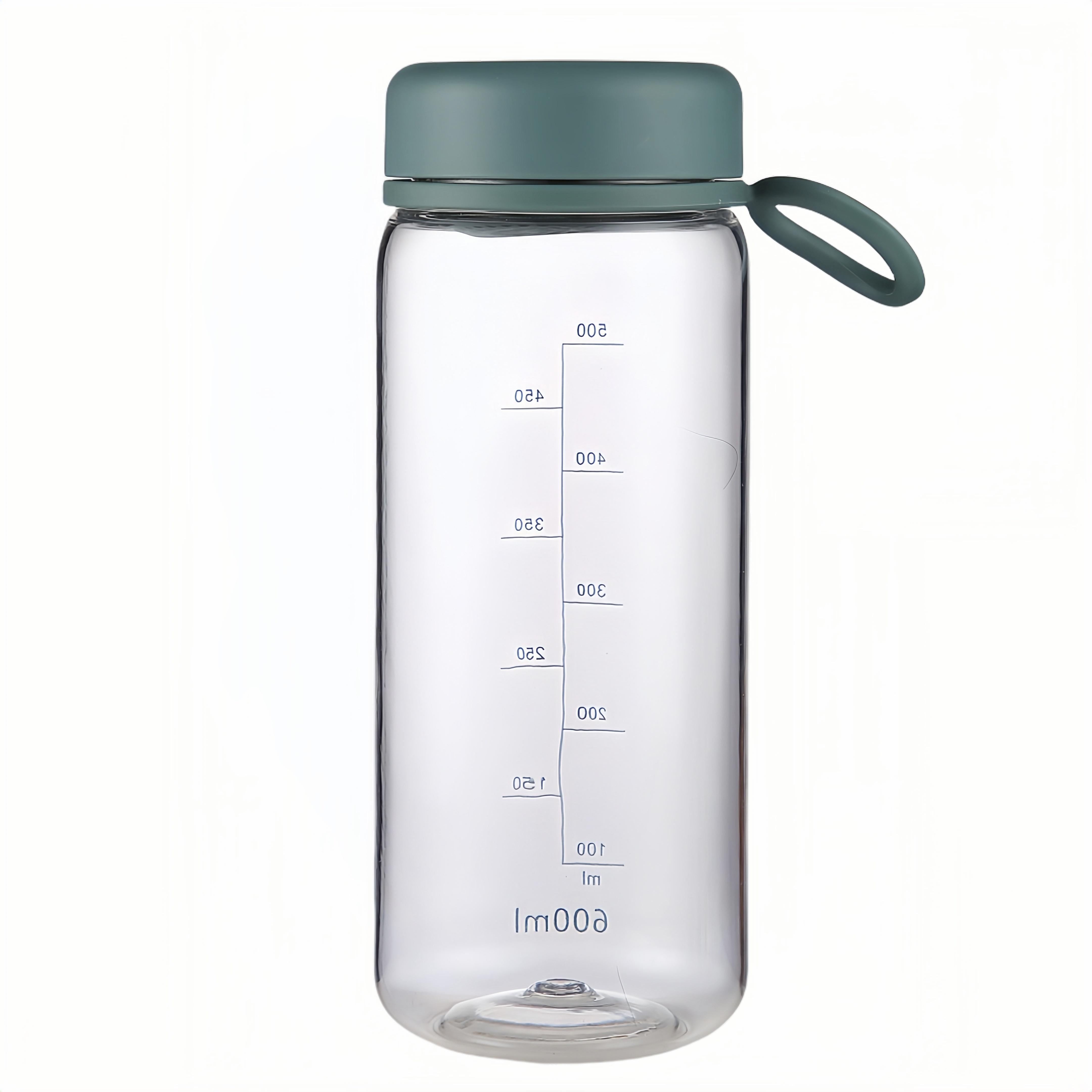 

Пластиковая спортивная бутылка для воды, герметичная, портативная, студенческая, простая бутылка, чашка для кофе и чая с заварником, летняя посуда для напитков 600ml